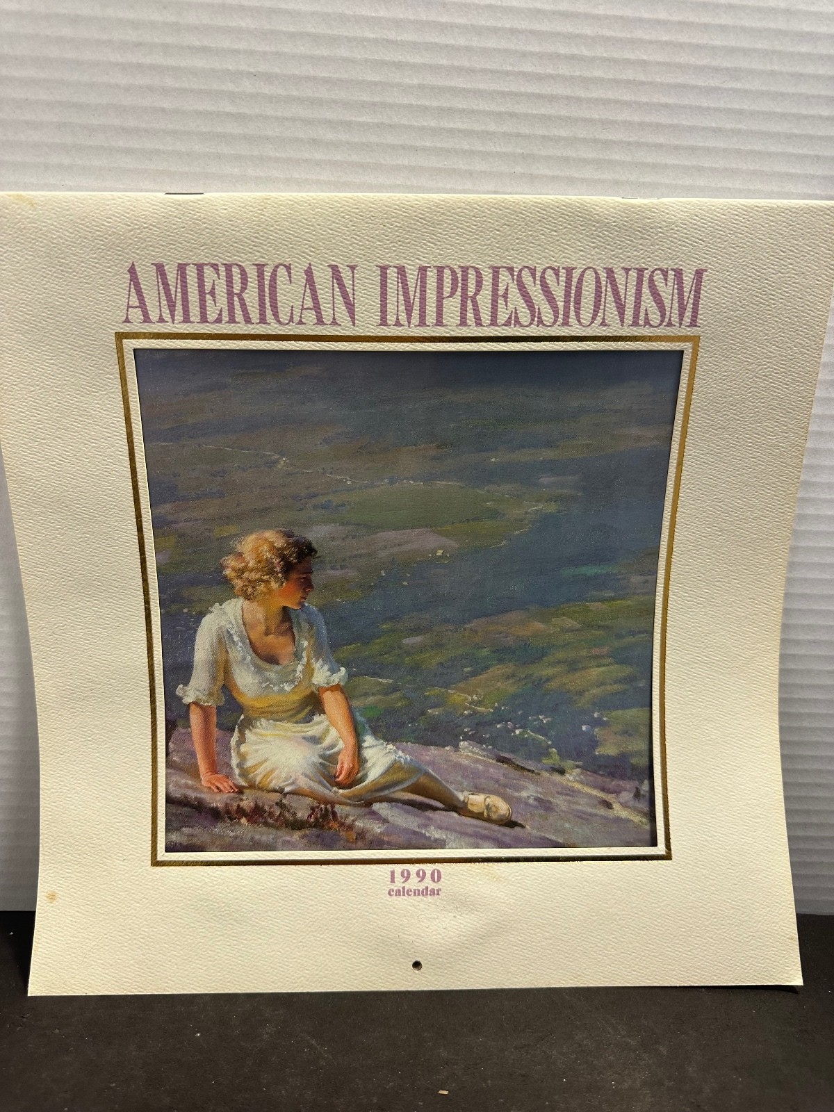 1990 American Impressionism vintage art wall calendar 1990 American Impressionism vintage art wall calendar
