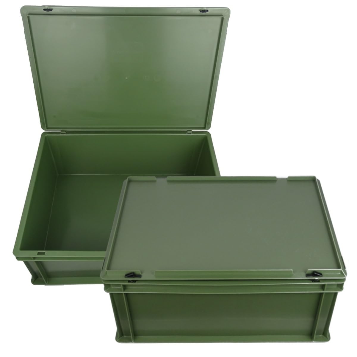 Original German Army Stacking Box with Lid (65L) - Direct Manufacturer