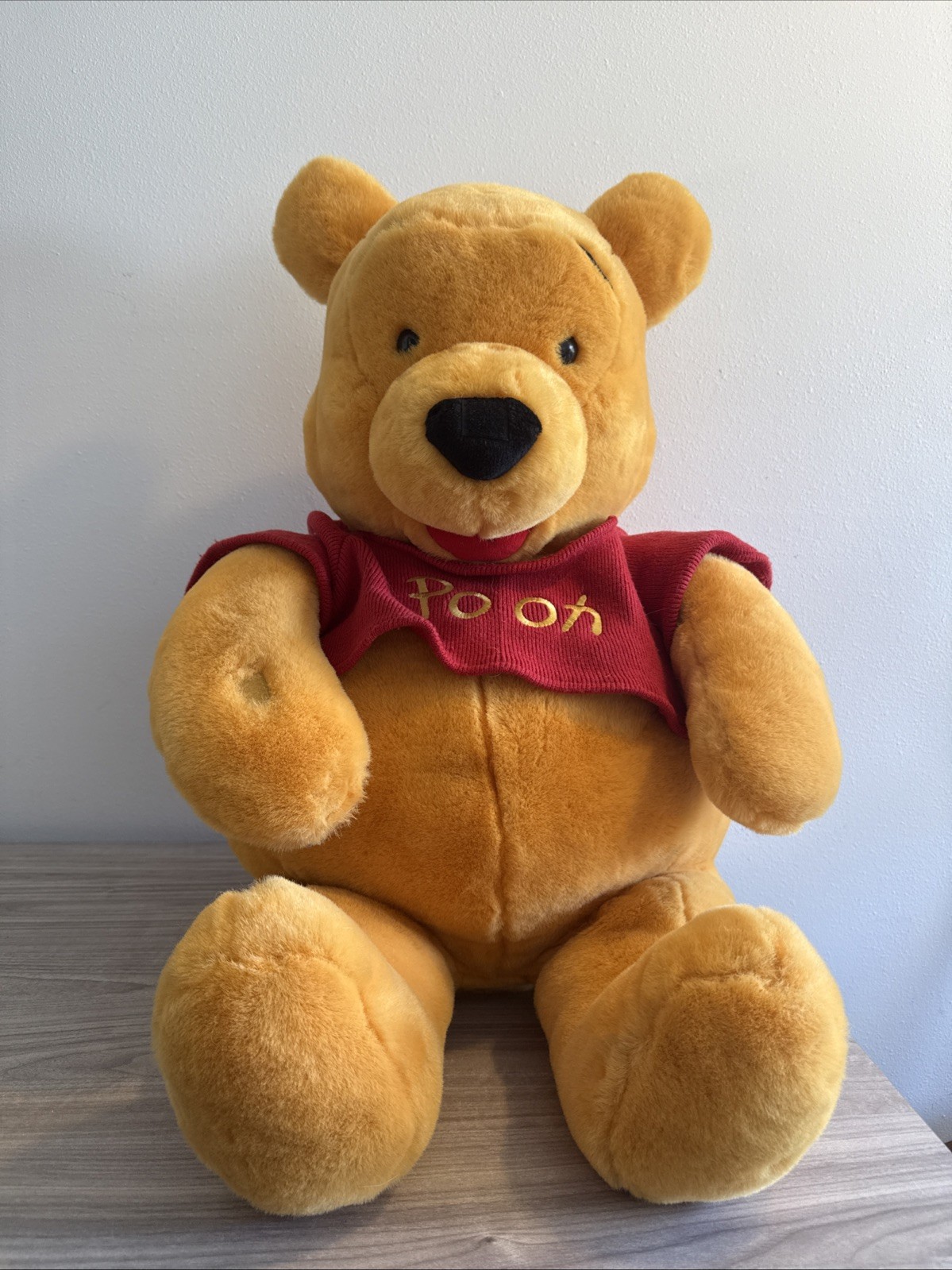 Winnie The Pooh 36” GIANT Plush Stuffed Bear XL Vintage Disney No Bee
