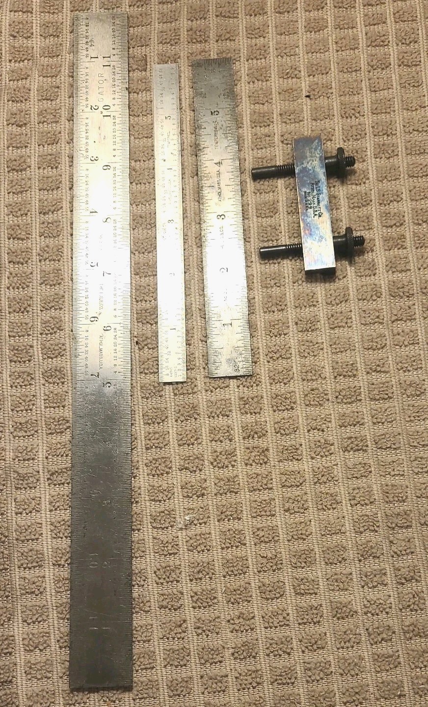 L.S.STARRETT No. 299 Rule Clamp 321R,303,339 Rules Vintage Athol Mass MADE TOOLS