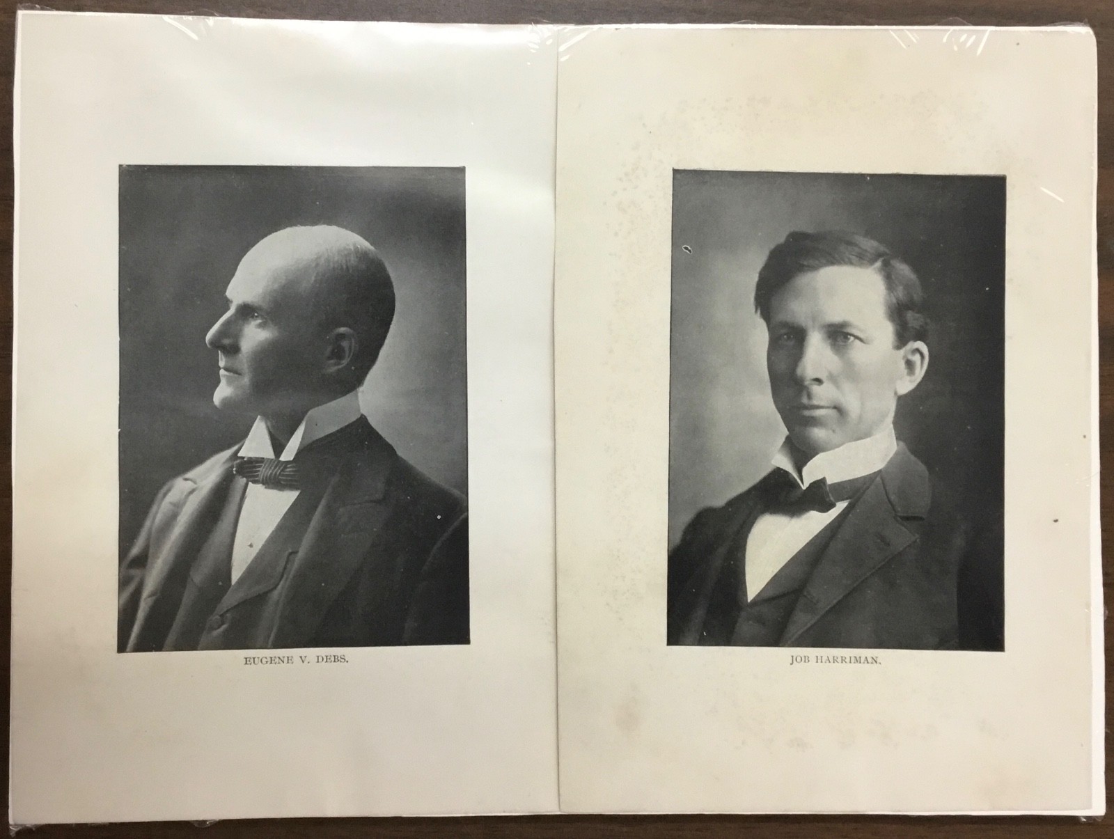 1900 EUGENE DEBS - JOB HARRIMAN SOCIALIST PARTY  Mini Poster Jugate Pair