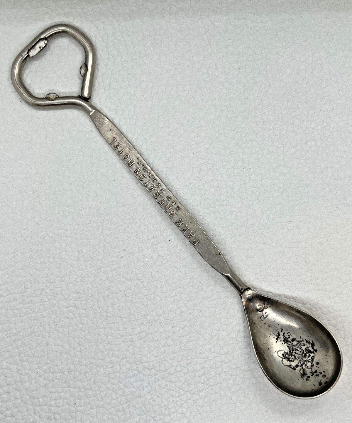Vtg Park Sheraton Hotel NY Combination Bar Spoon Bottle Opener Vaughan Chicago