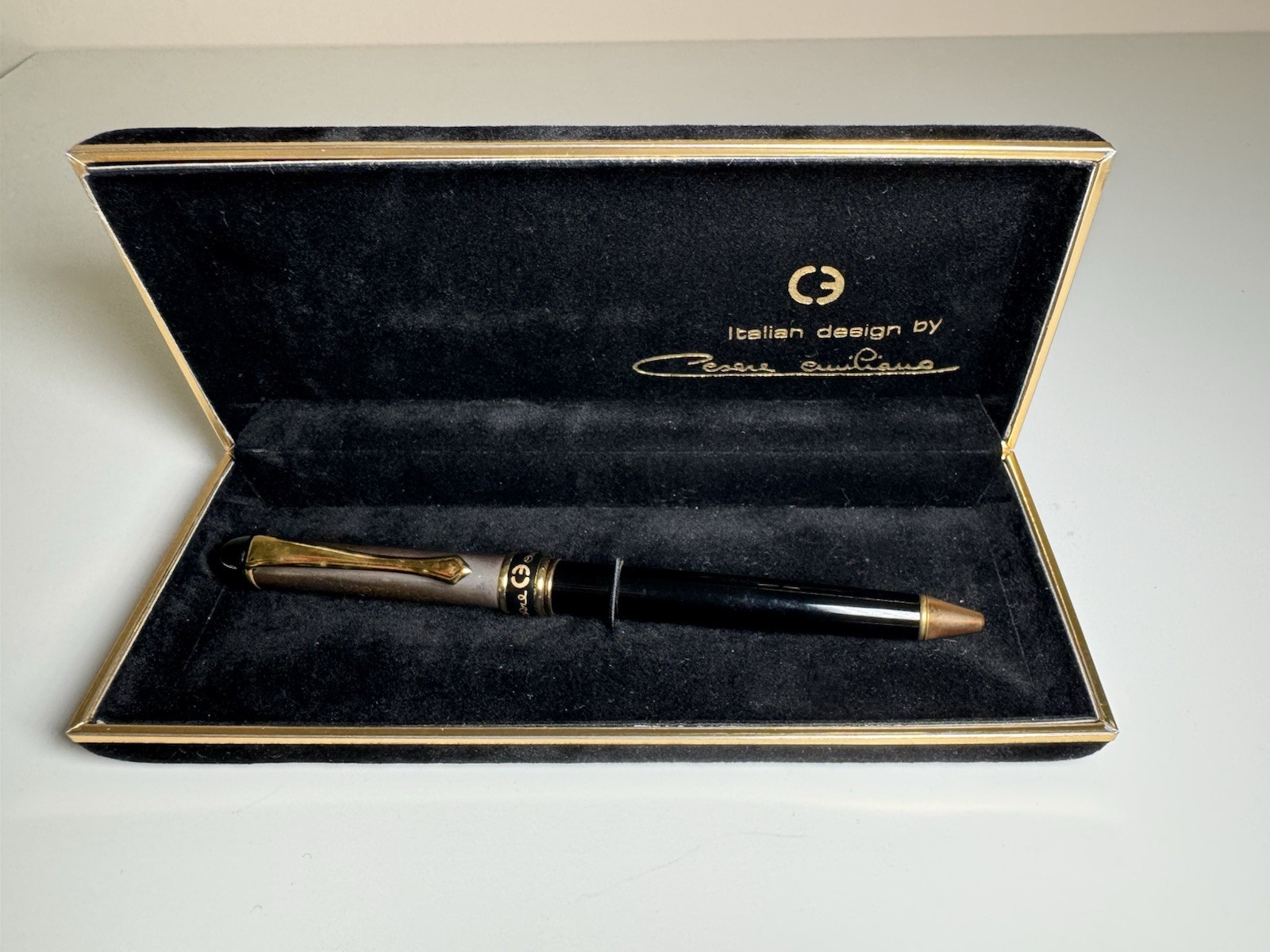 Vintage Cesare Emiliano Ballpoint Pen With Patina Vintage Cesare Emiliano Ballpoint Pen With Patina
