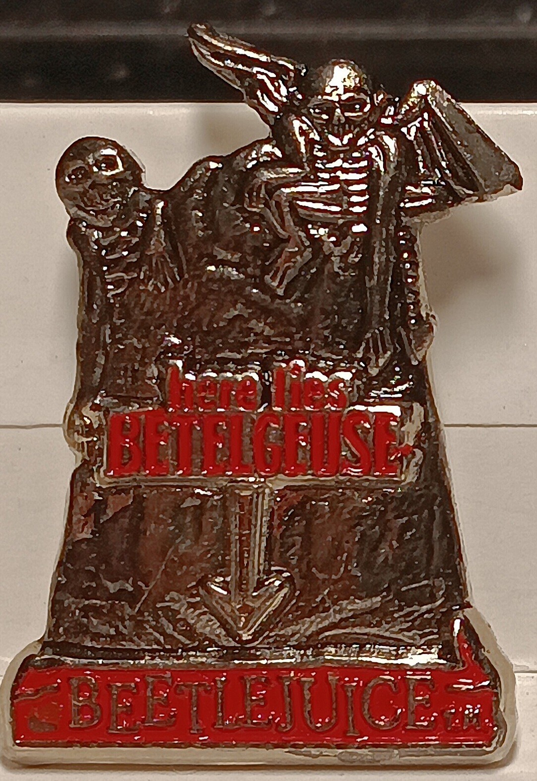 Vintage 1988 BEETLEJUICE Movie Pin - TIM BURTON / Warner Bros Pin