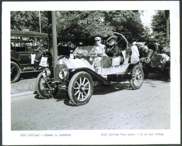 1910 Cadillac Albert J Anderson 1953 Glidden Tour 4x5