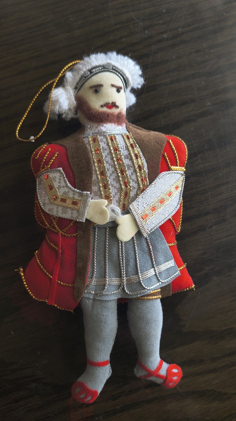 KING HENRY VIII plush Ornament excellent condition KING HENRY VIII plush Ornament excellent condition