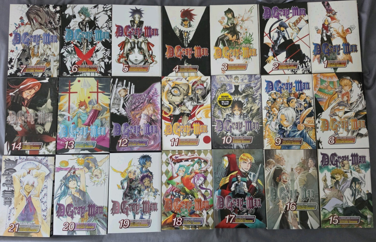 D.Gray Man Manga 1-21 English (Shonen Jump Advanced) D.Gray Man Manga 1-21 English (Shonen Jump Advanced)