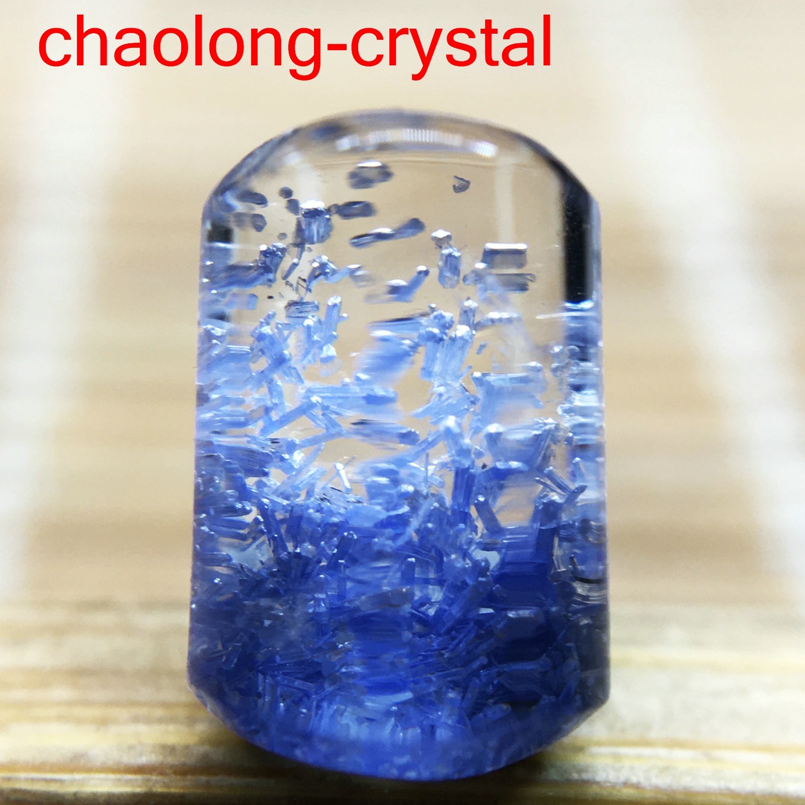 1.4Ct Very Rare NATURAL Beautiful Blue Dumortierite Quartz Crystal Pendant