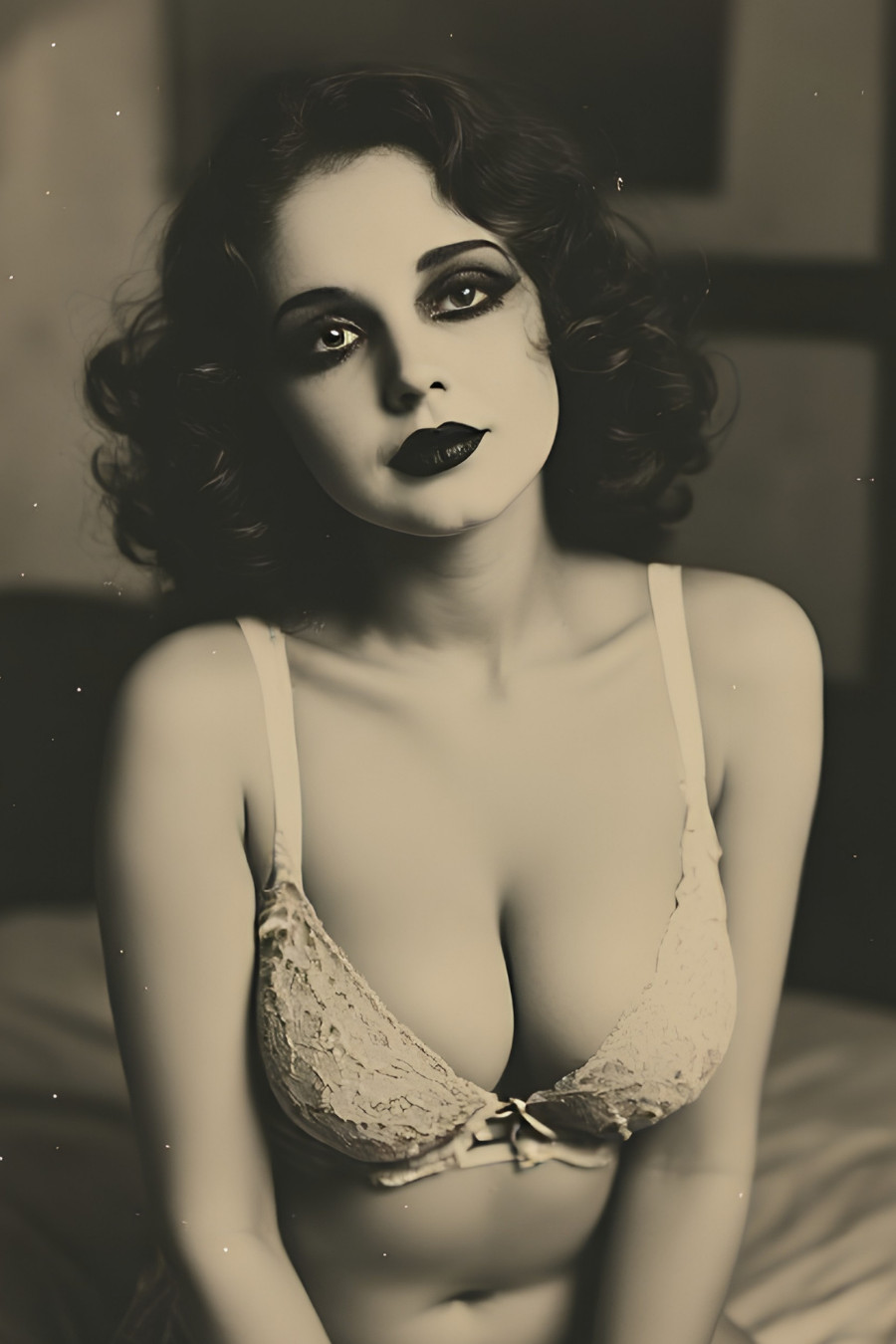 Vintage Pin-Up Risque Model  Portrait 4x6 Photo