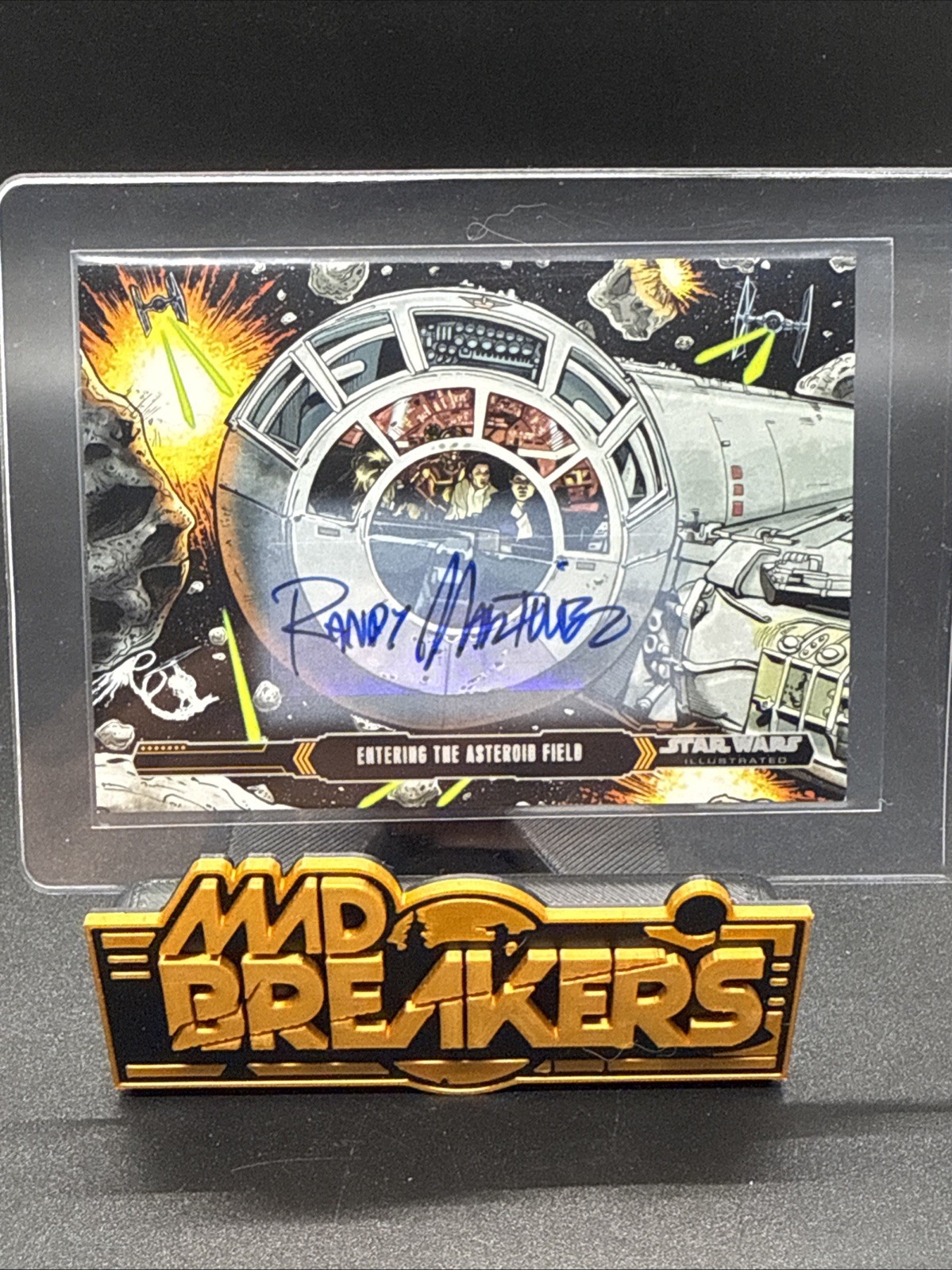 2015 Topps Star Wars Illustrated RANDY MARTINEZ Entering Asteroid AUTOGRAPH 2015 Topps Star Wars Illustrated RANDY MARTINEZ Entering Asteroid AUTOGRAPH