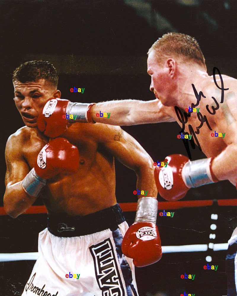 MICKY WARD SIGNED REPRINT BOXER IRISH AUTOGRAPH 8\