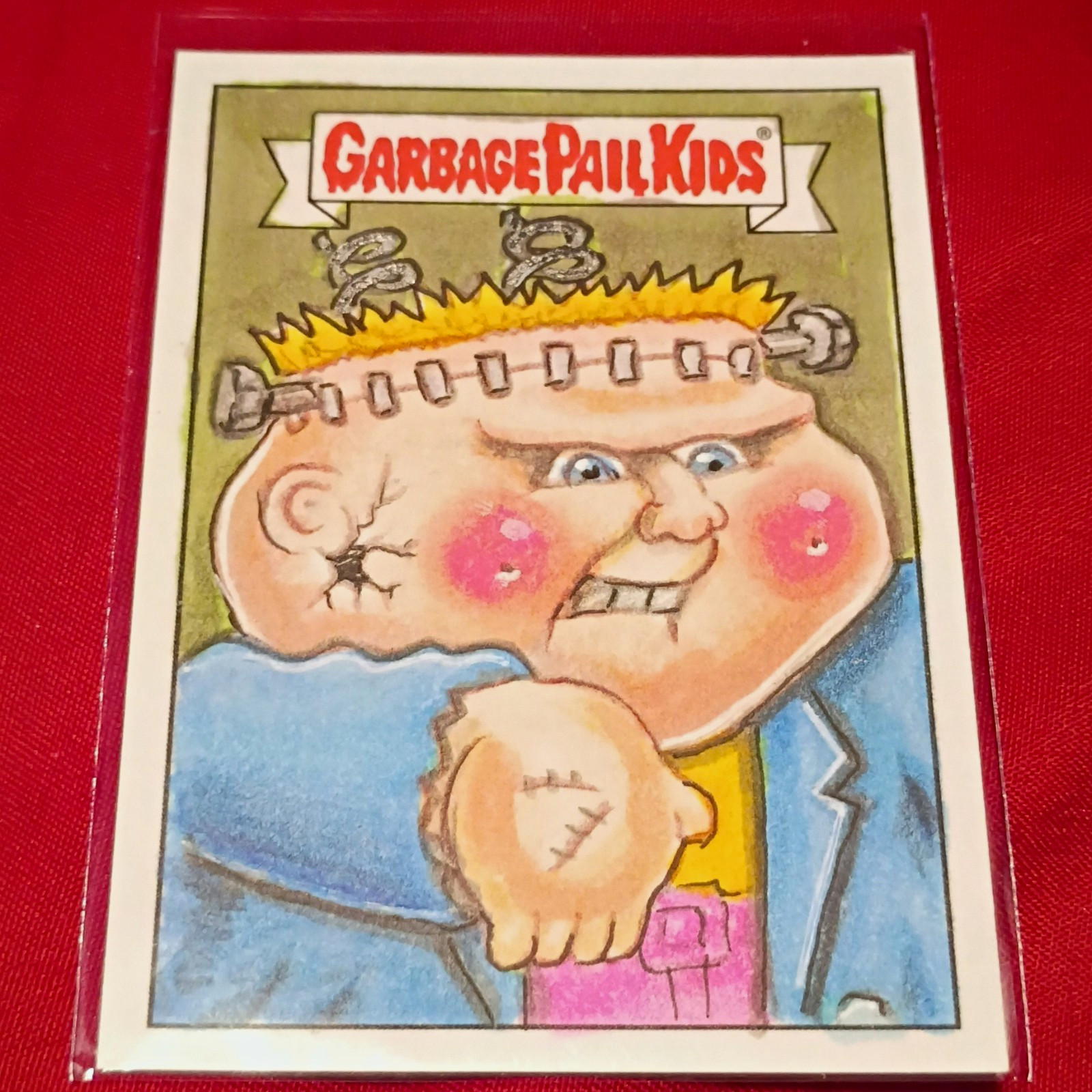 Topps 2014 Garbage Pail Kids Topps Sketch Bob Club #008 Hard Signed Auto