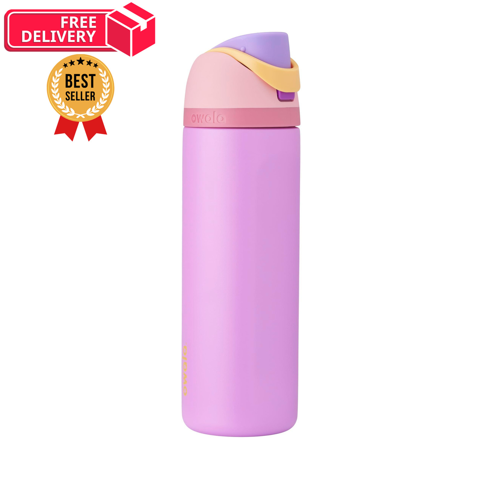 Owala Princess FreeSip Stainless Steel Water Bottle 24 oz 24 Ounces, Rapunzel