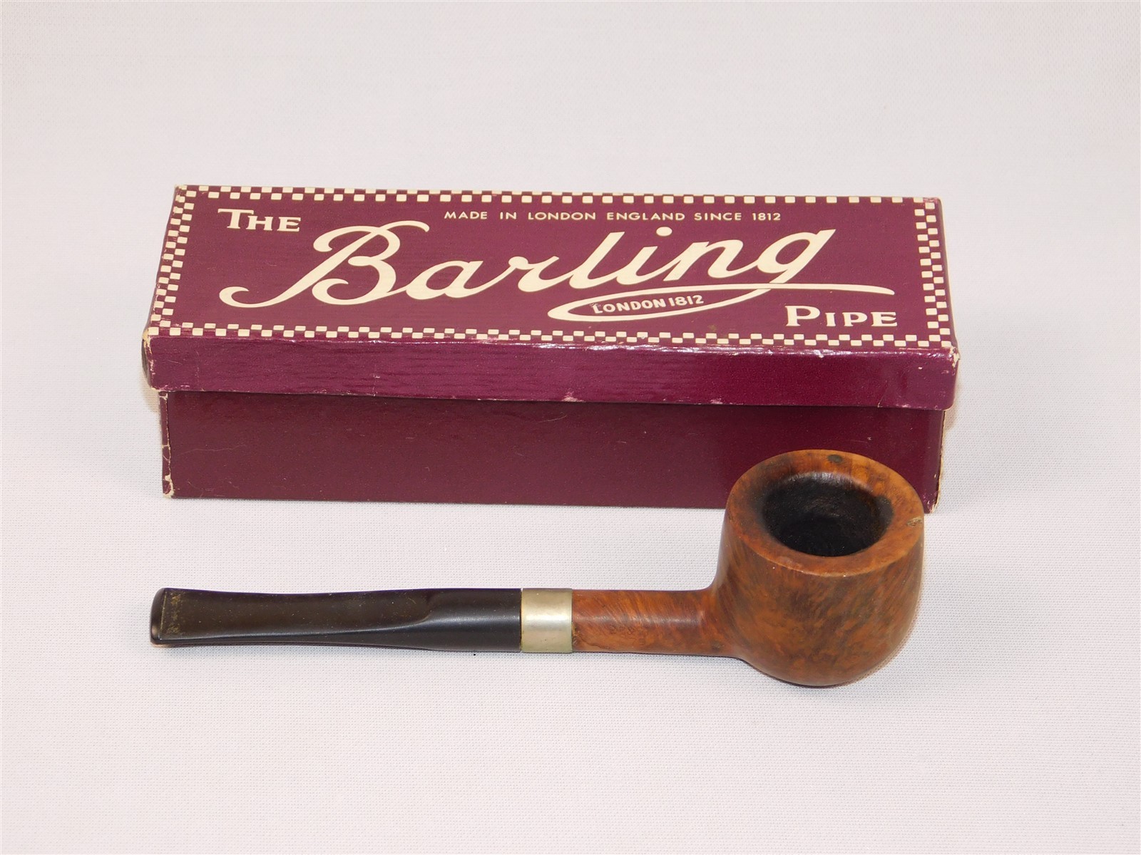 Vintage Barling Londoner England B. Barling & Sons 79 Tobacco Pipe In Box