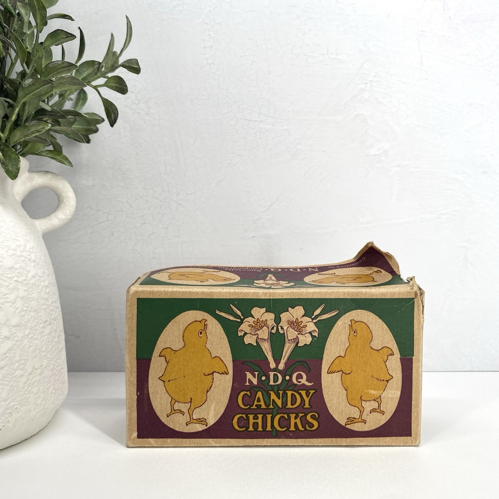 Antique 1920s Candy Box NDQ Candy Chicks Rare Collectible Easter Ephemera Antique 1920s Candy Box NDQ Candy Chicks Rare Collectible Easter Ephemera