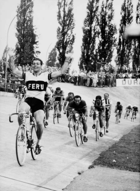 Stage winner Peter Tiefenthaler 1958 Old Historic Photo