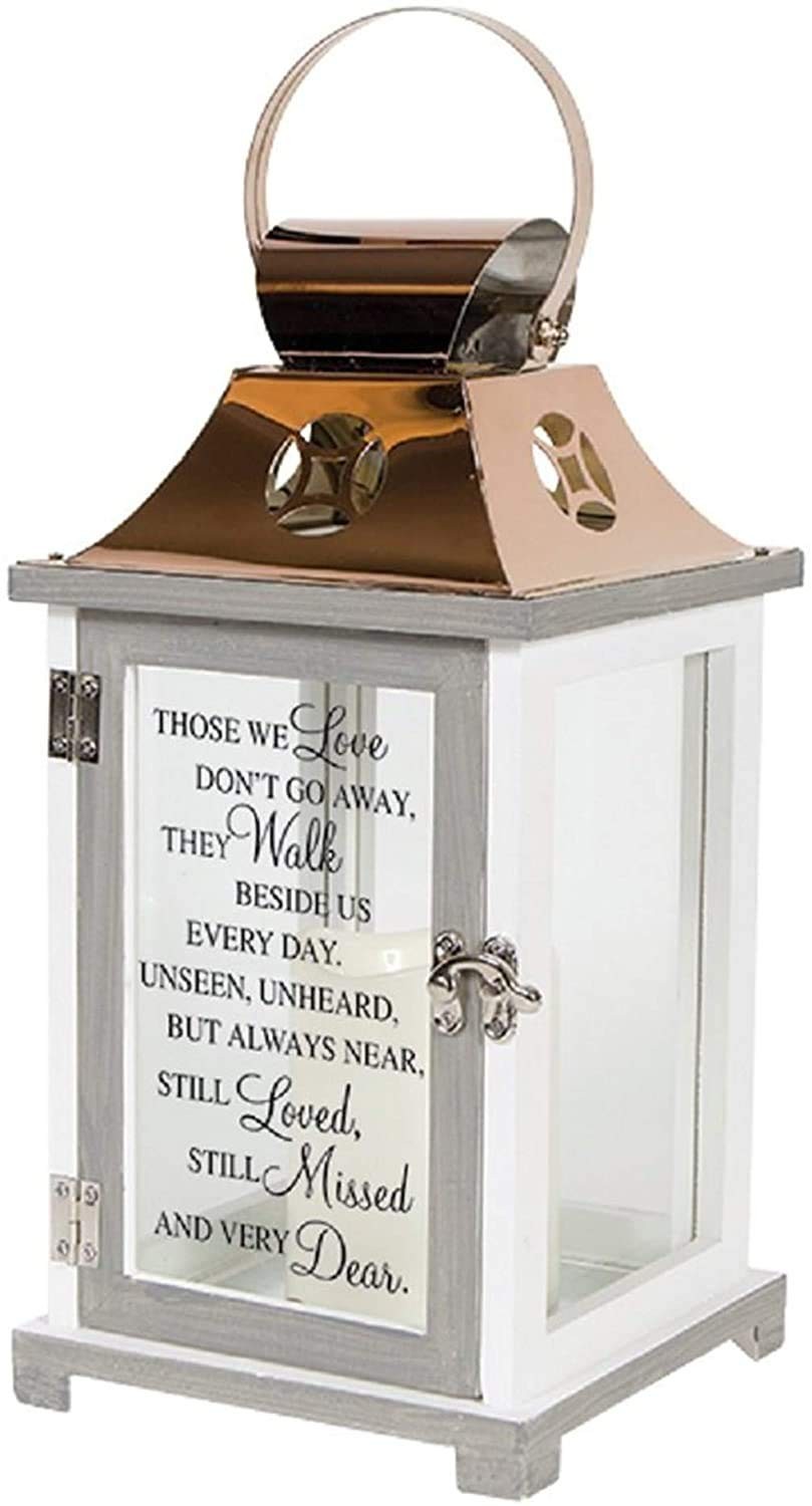 Carson Walk Beside Us Memorial Lantern,Lanterns & Lamps, White