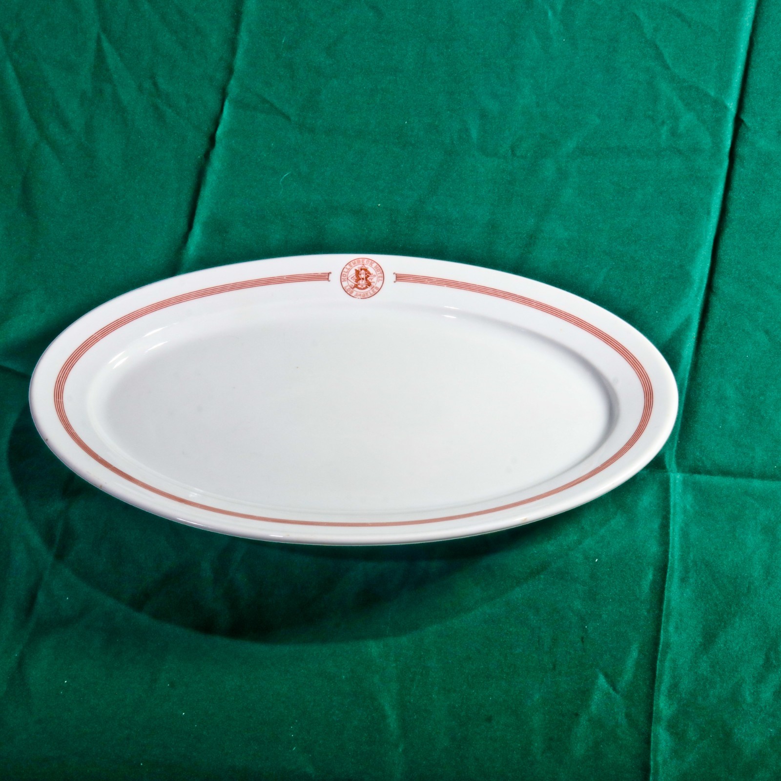 Antique Rare Hollenbeck Hotel Platter German Stonware 16 3/4 in Antique Rare Hollenbeck Hotel Platter German Stonware 16 3/4 in