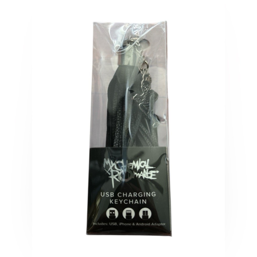My Chemical Romance Usb Charging Keychain Black New