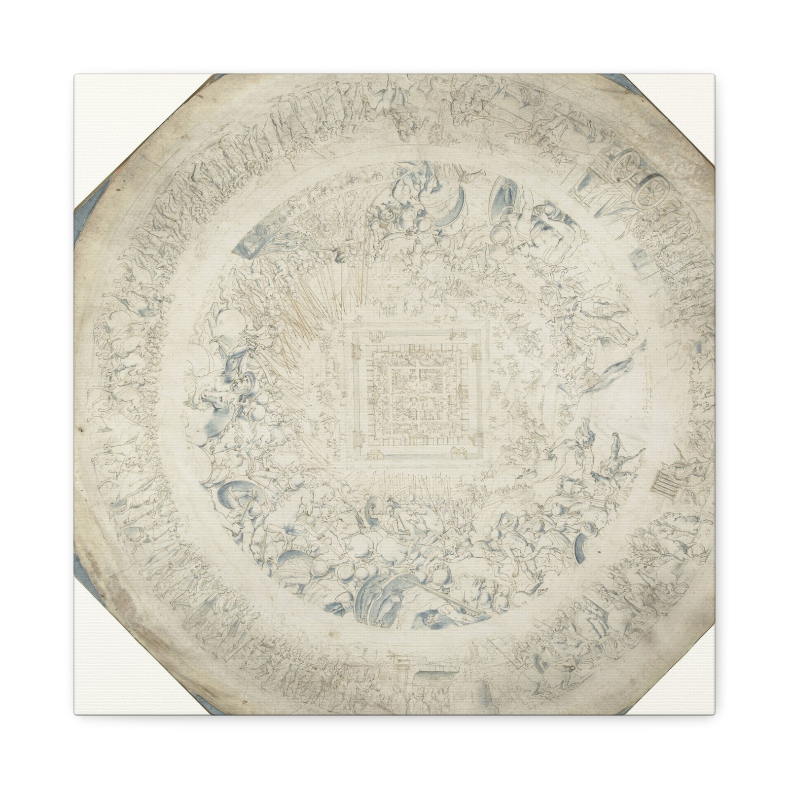 Theodoor Loockemans - Belegering van een vestingstad - 1597 - Canvas Wall Art