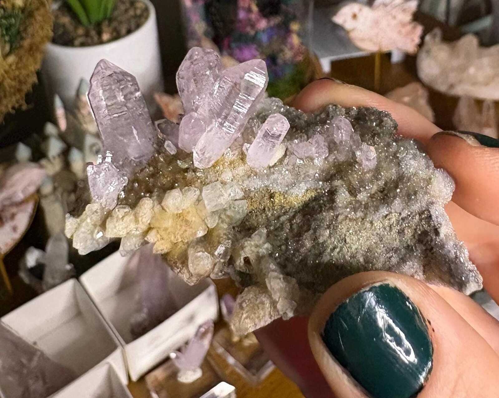 Vera Cruz Amethyst Cluster on Matrix | Lavender Amethyst | Veracruz, Mexico