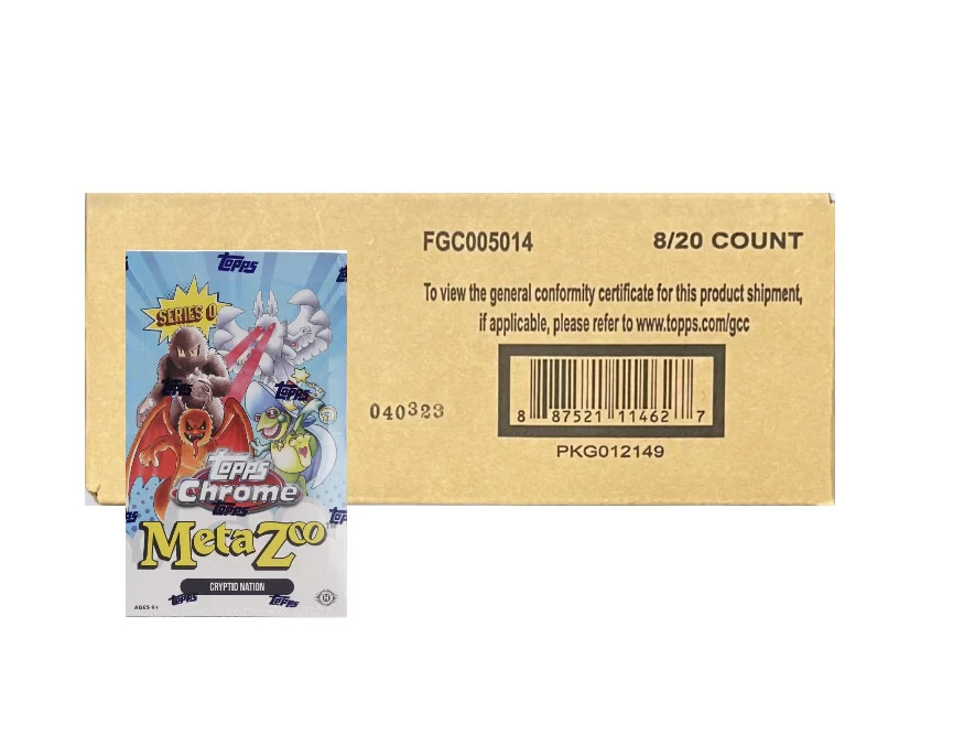 2022 Topps Chrome MetaZoo Series 0 HOBBY 8-Box Case - NEW, Factory Sealed