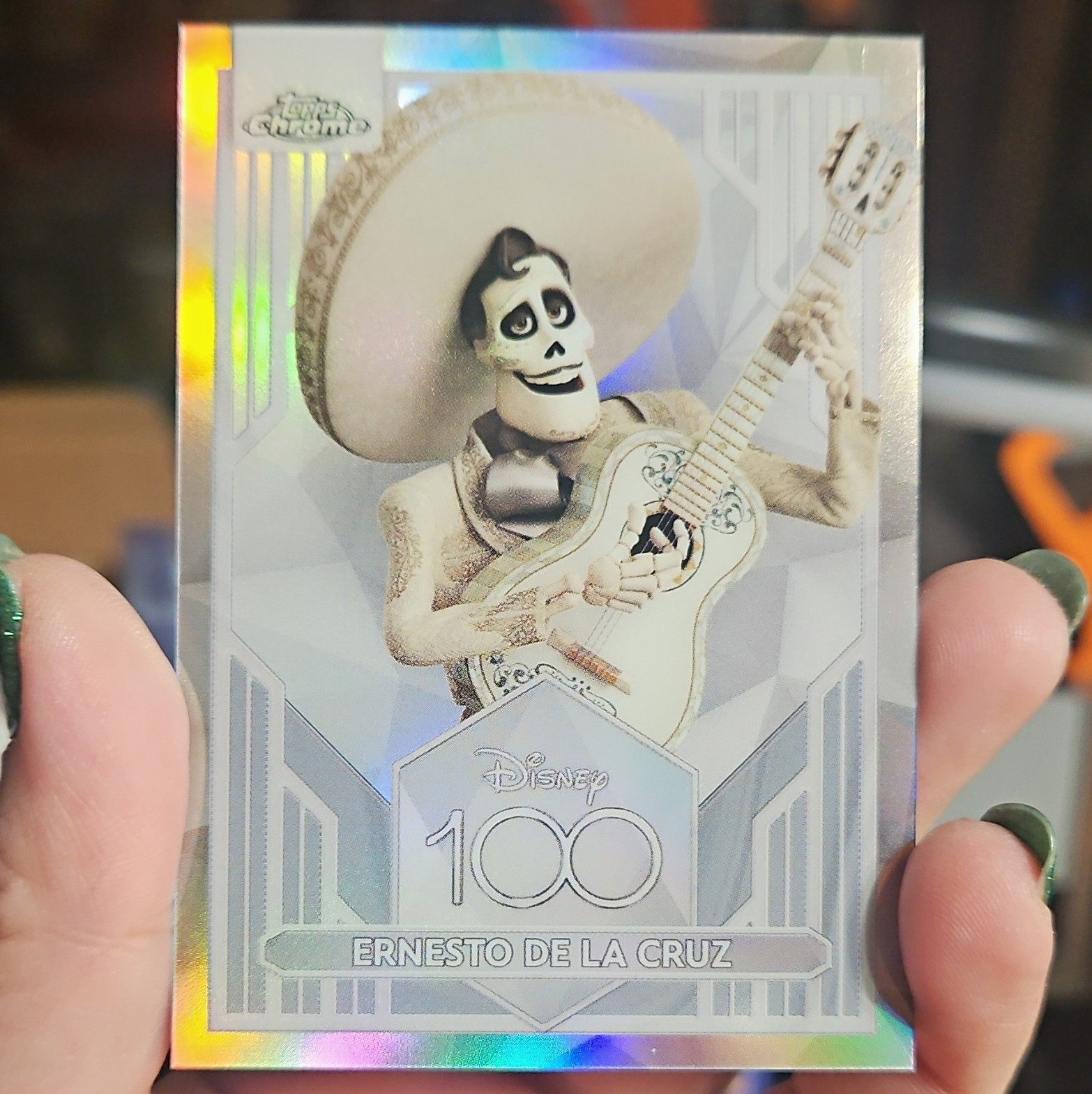 Topps Chrome Disney 100 Ernesto De La Cruz Coco #63 Refractor 2023