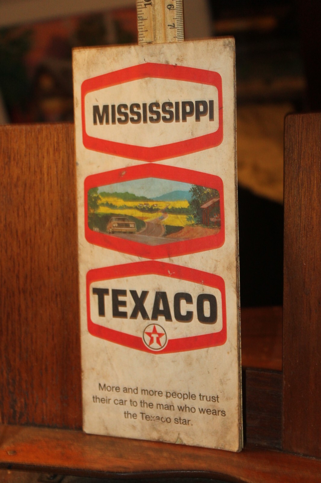 1970 Travel Map Mississippi Texaco 