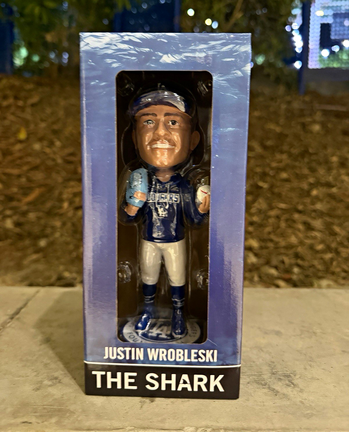 Los Angeles Dodgers MLB ladf Justin Wrobleski The Shark Bobblehead Boxed limited