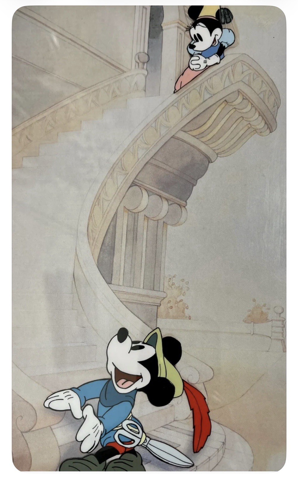 A Brave Tale Mickey & Minnie Brave Little Tailor Cel 1938