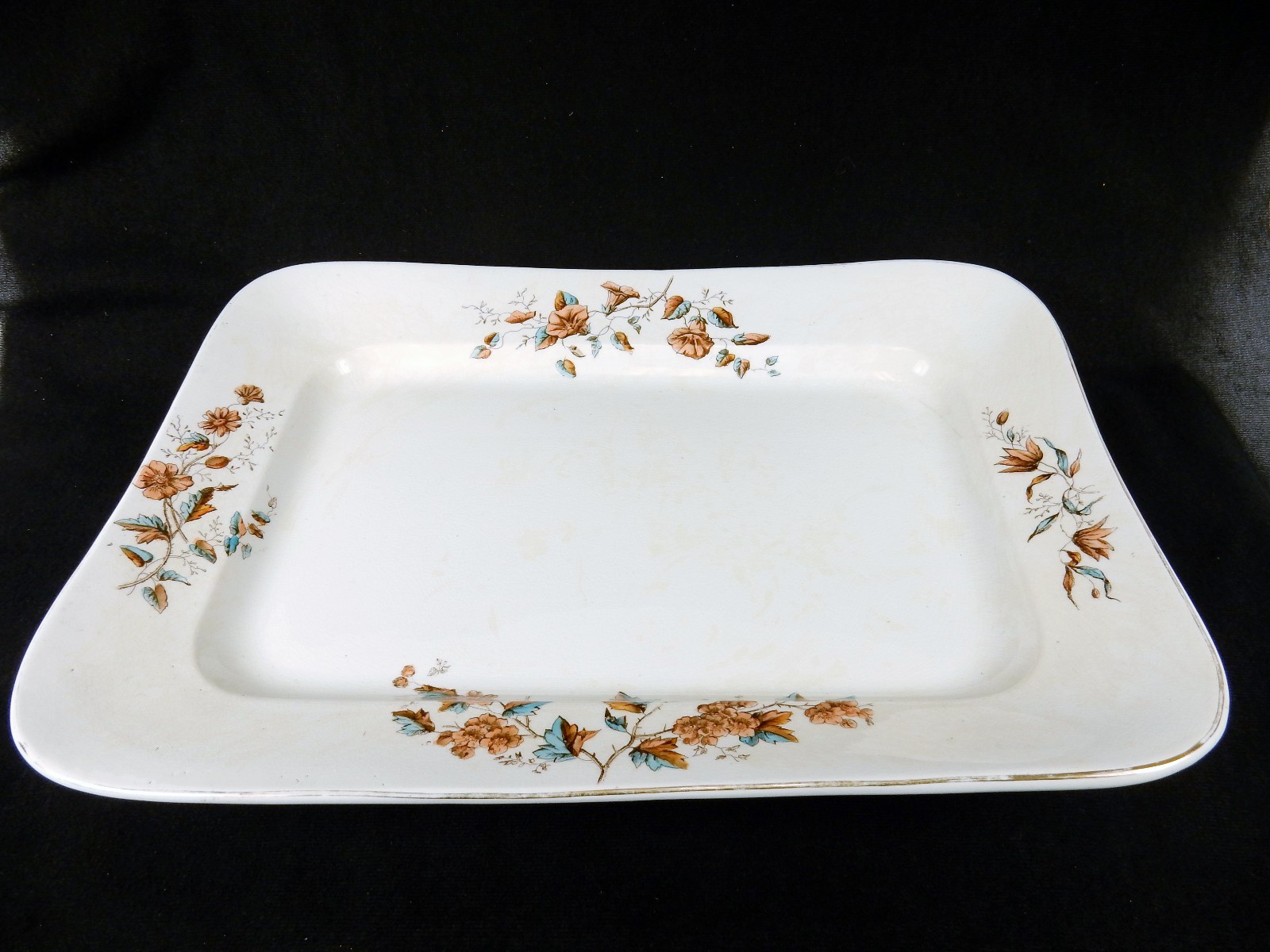 Antique Ironstone Meat Platter ~ Maddock & Company, England, 1906 Transferware