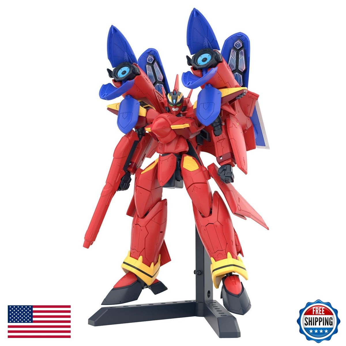 Bandai Spirits VF-19 Custom Fire Valkyrie Sound Booster HG 1/100 Macross 7