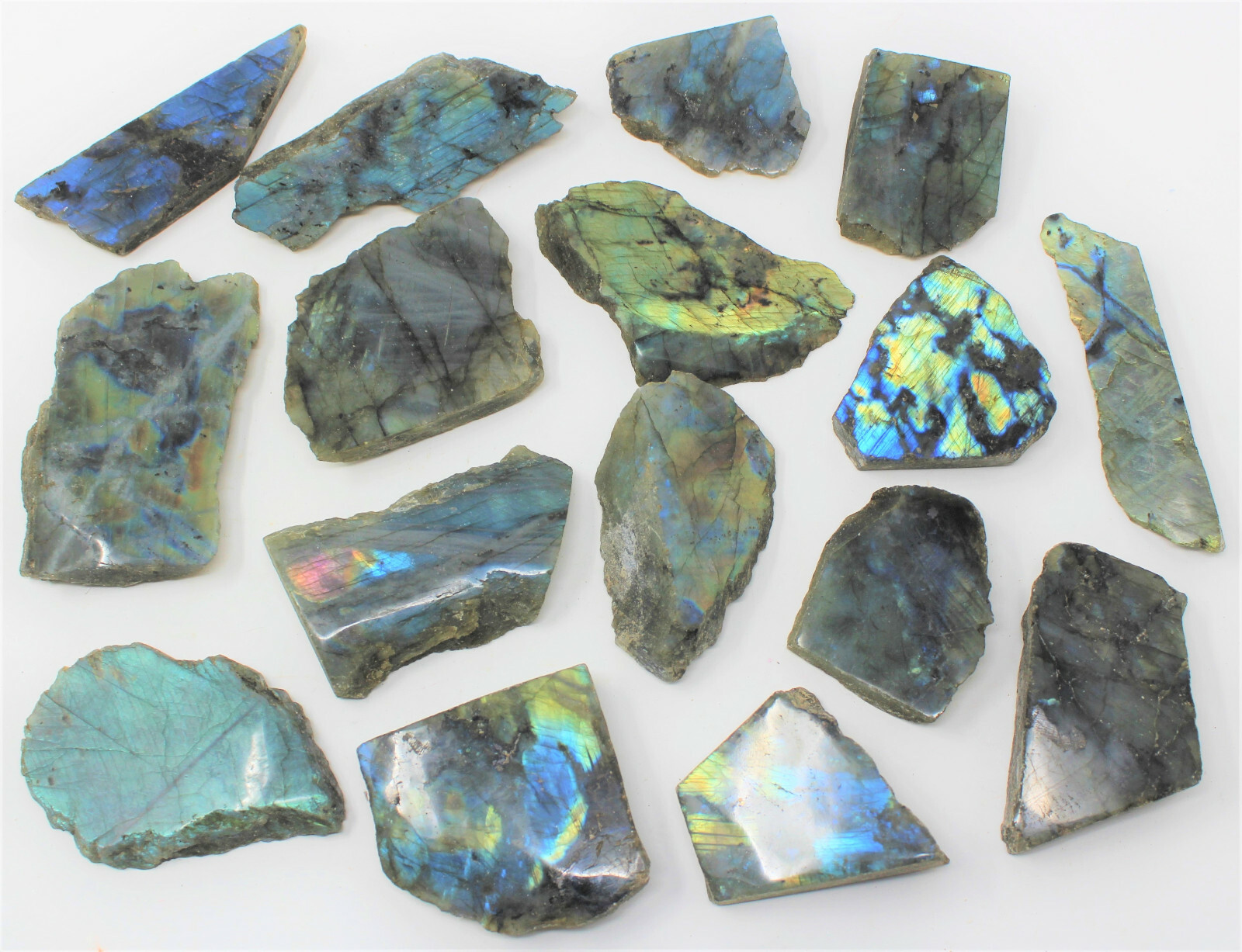 5 lb Wholesale Bulk Lot Natural Labradorite Slabs, Raw Labradorite Crystal Slice 5 lb Wholesale Bulk Lot Natural Labradorite Slabs, Raw Labradorite Crystal Slice