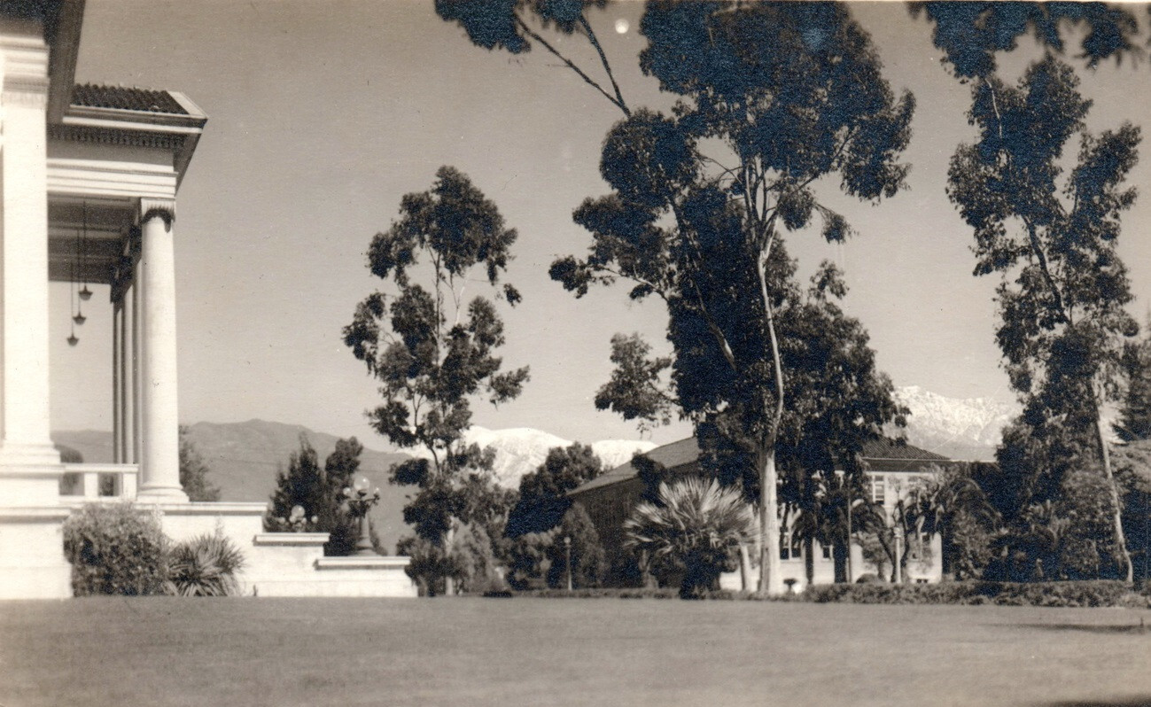 Pomona College CA Library Real Photo Postcard RPPC Pomona College CA Library Real Photo Postcard RPPC