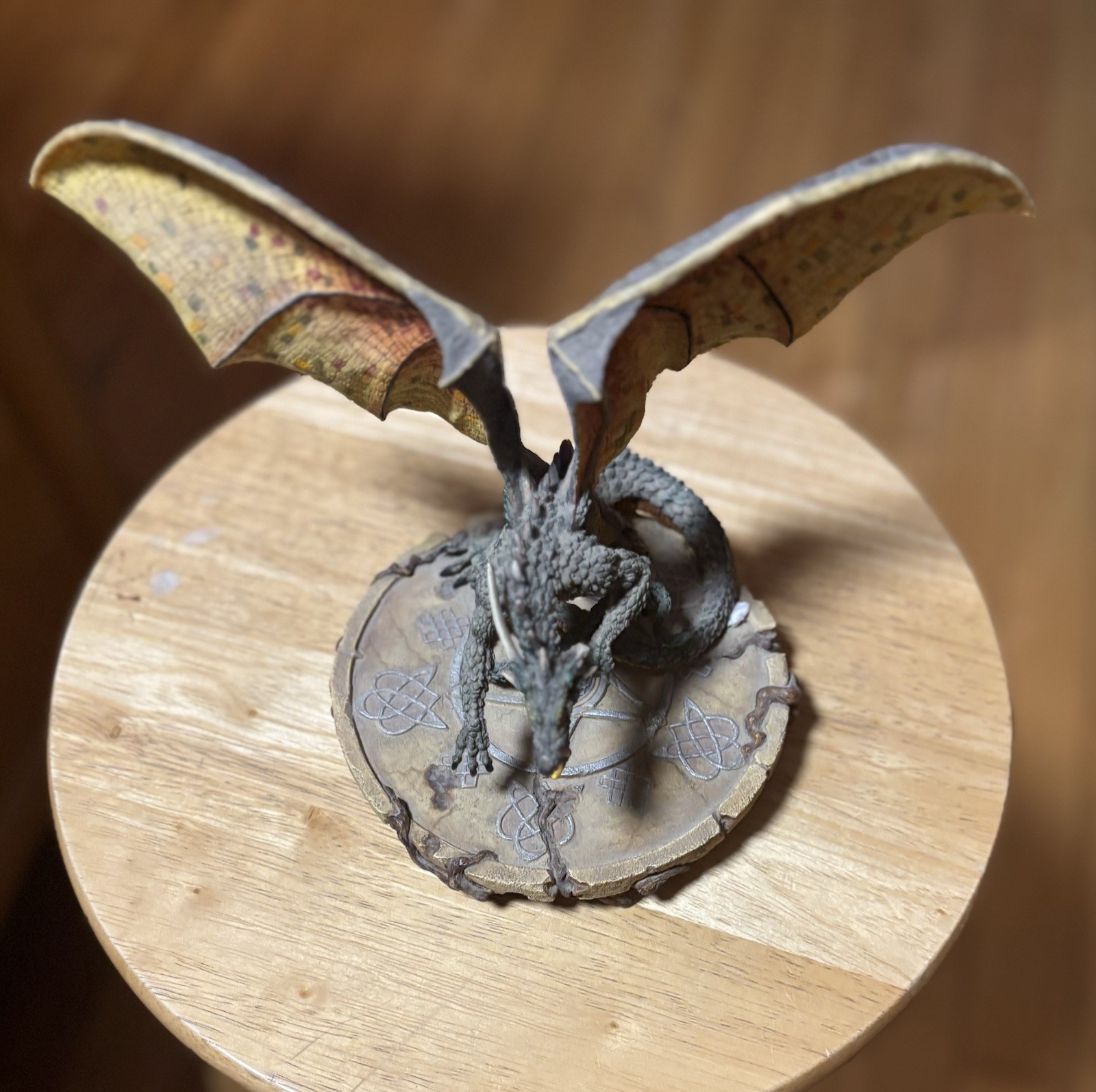 Dragonsite Dragon Sculpture Autographed 2002 Broken See Pictures