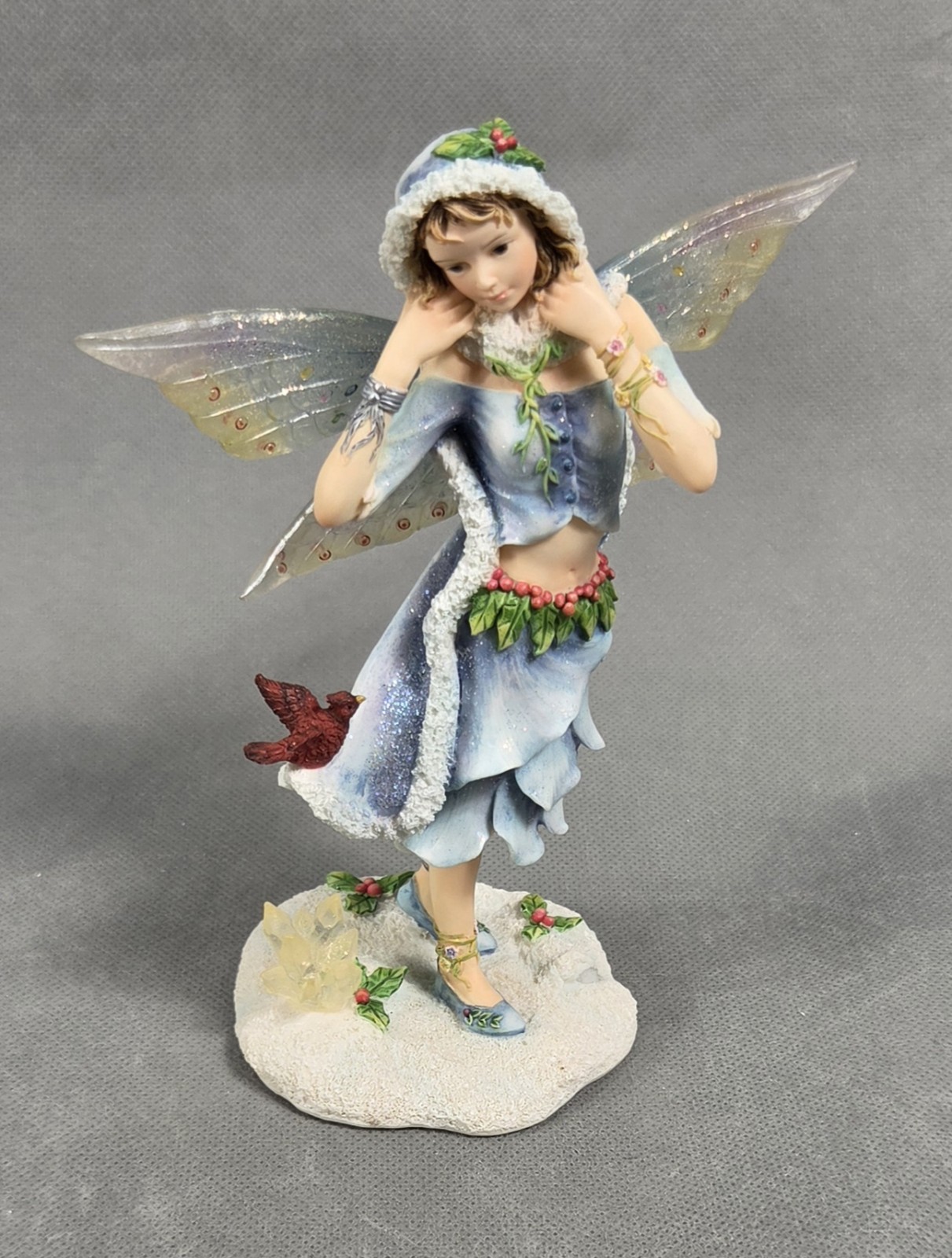2003 FAERIE GLEN Resin HOLLISHIMMER Mystical FAIRY FIGURINE #FG813