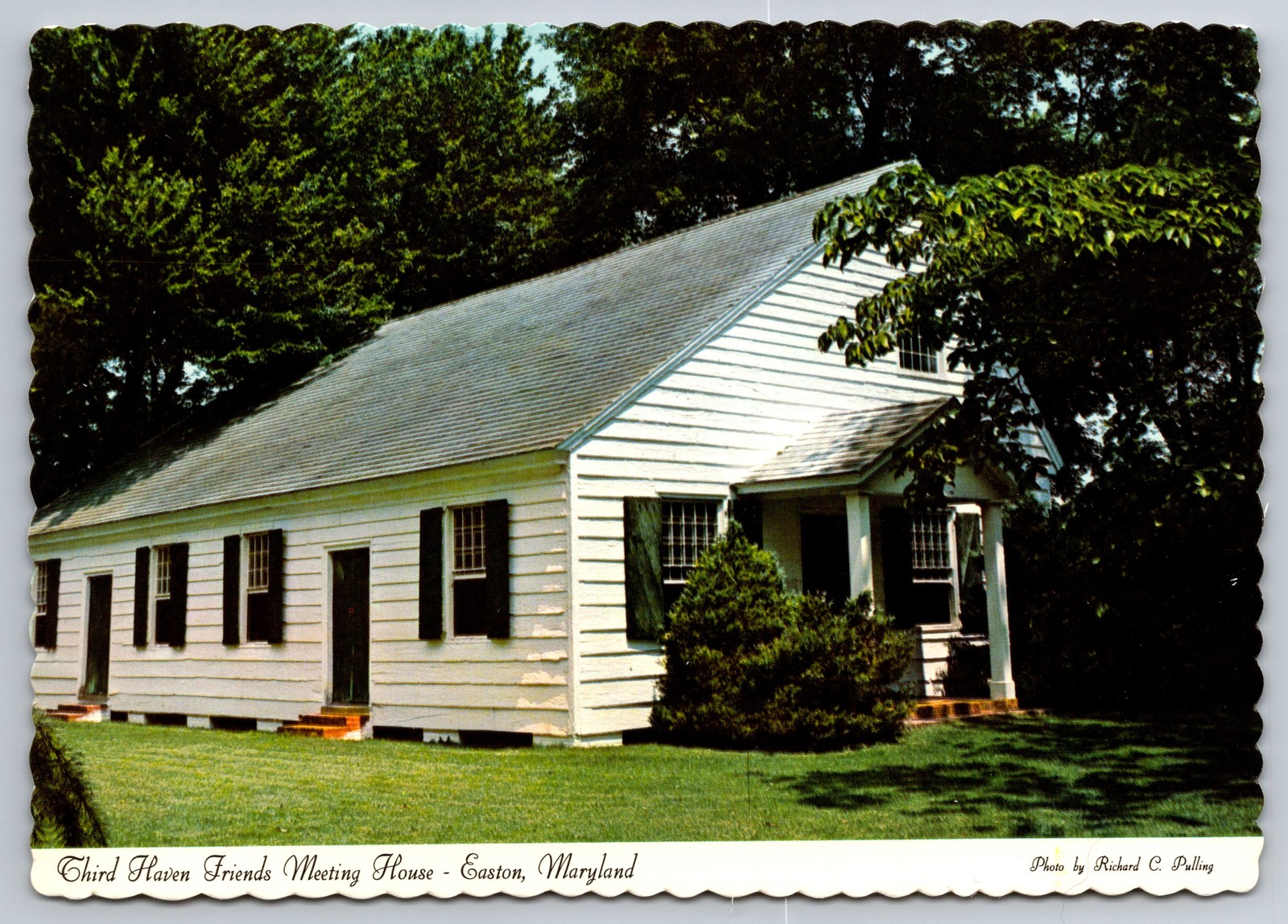 Vintage Postcard- Friends Meeting House Easton Maryland MD Built 1682-1684