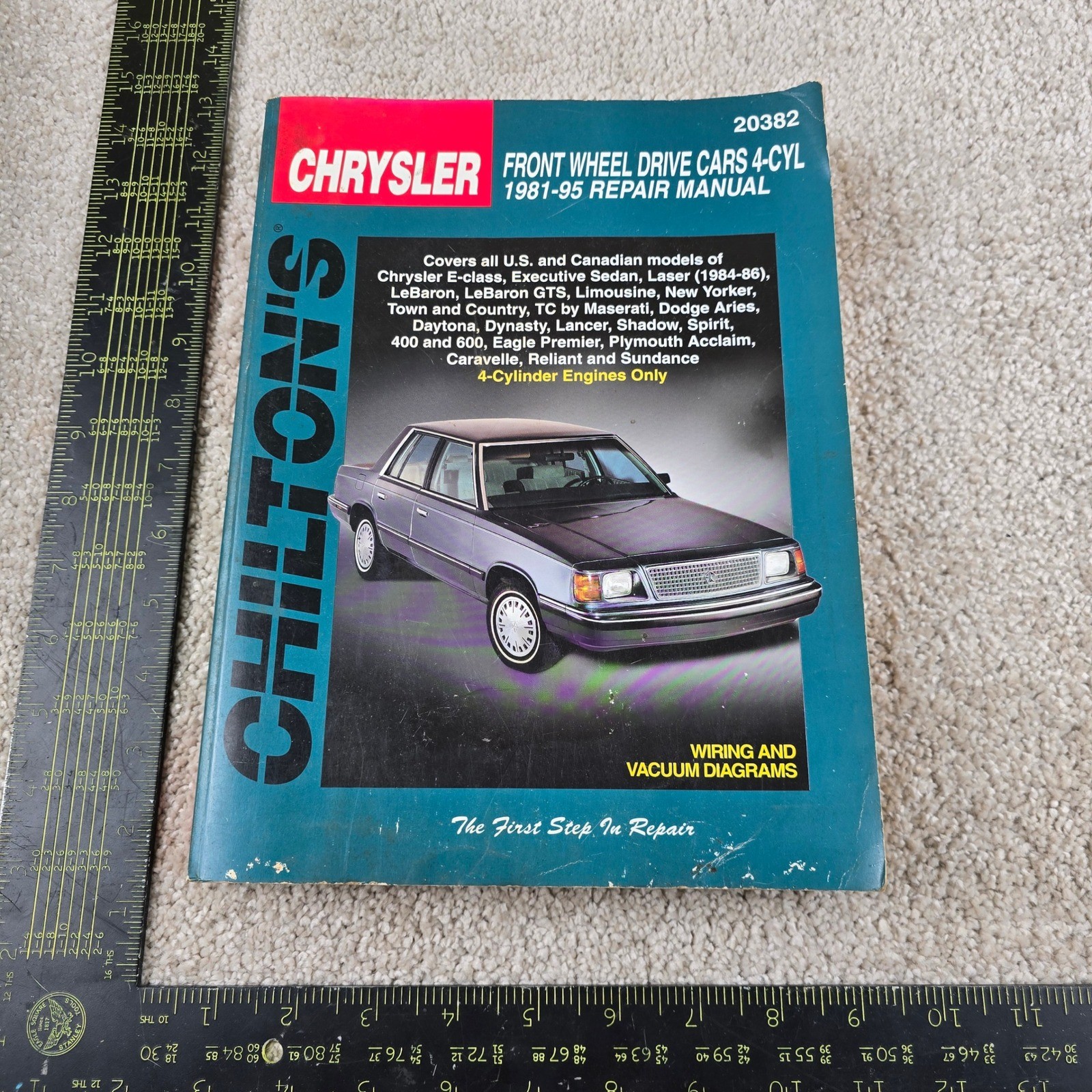 Chilton Repair Manual Chrysler FWD 4-Cyl 1981-95 Wiring Vacuum Diagrams 20382