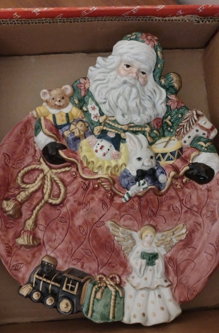Fitz And Floyd Essentials Santa Plate