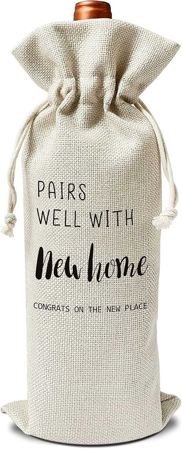 Housewarming Wine Gift Bags - Gift for New Home, New Home Owner Gift, Realtor Gi Housewarming Wine Gift Bags - Gift for New Home, New Home Owner Gift, Realtor Gi
