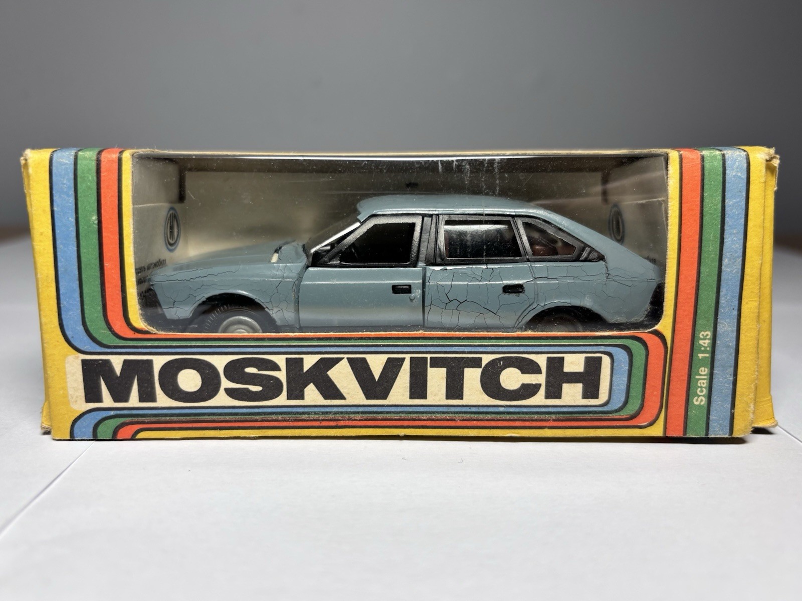 Vintage Moskvitch 2141 USSR CCCP 1:43 Model Car w/ Original Box Soviet Russia