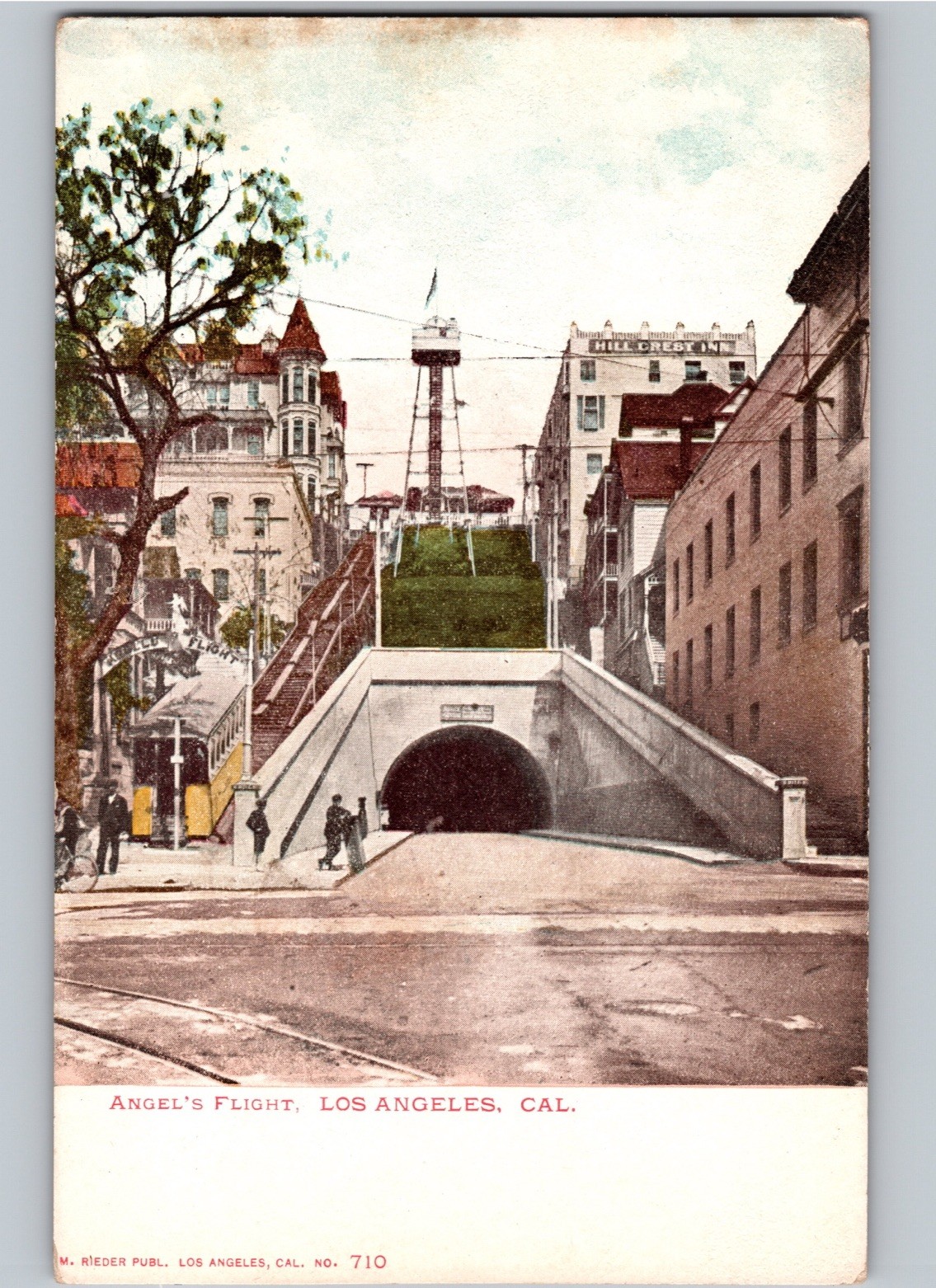 c1905 Angel’s Angels Flight Los Angeles California CA Undivided Back UDB