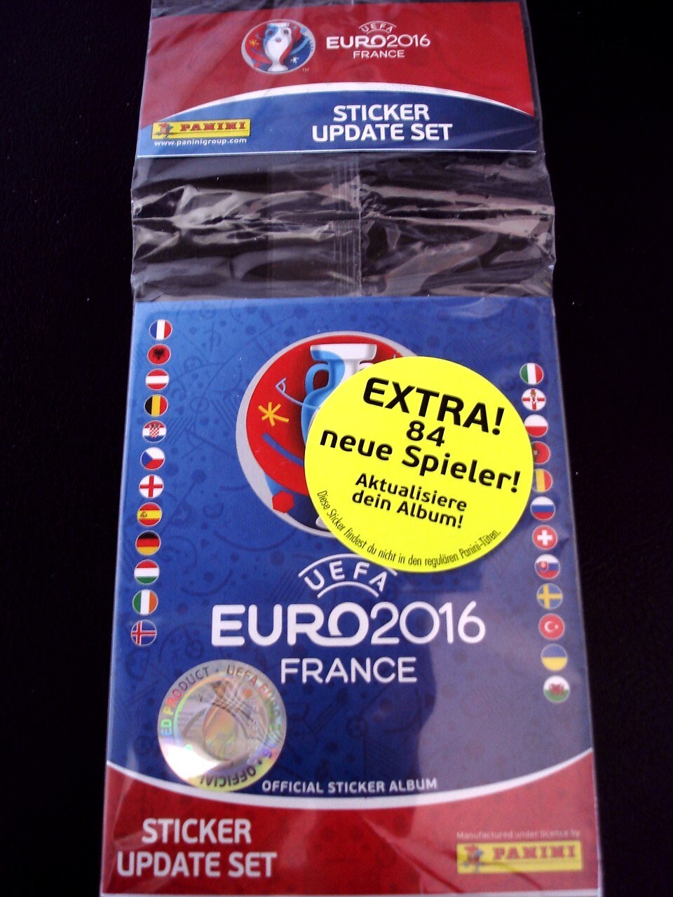 Panini Euro Euro 2016 France France Sticker Update Set 84 Extra Stickers Original Packaging