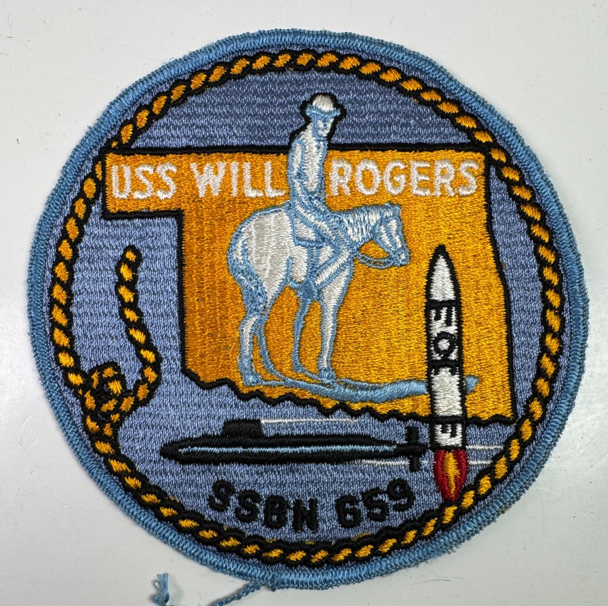 USS Will Rogers SSBN-659 US Navy Naval Ship Military Patch A6