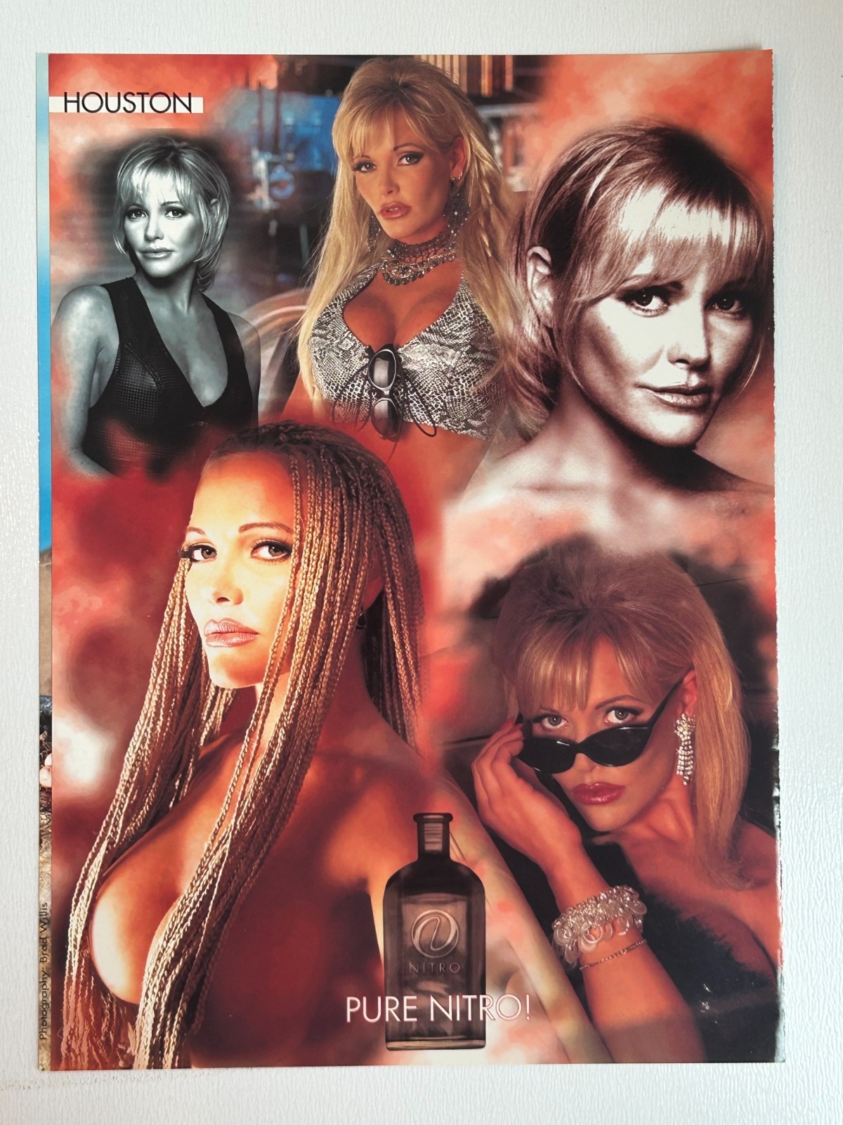 Vintage Victoria Paris Houston Pure Nitro Adult Video Promo Foldout Brochure