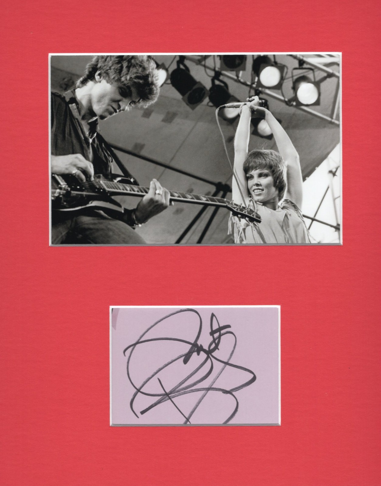 Pat Benatar Hit Me with Your Best Shot Singer Signed Autograph Photo Display