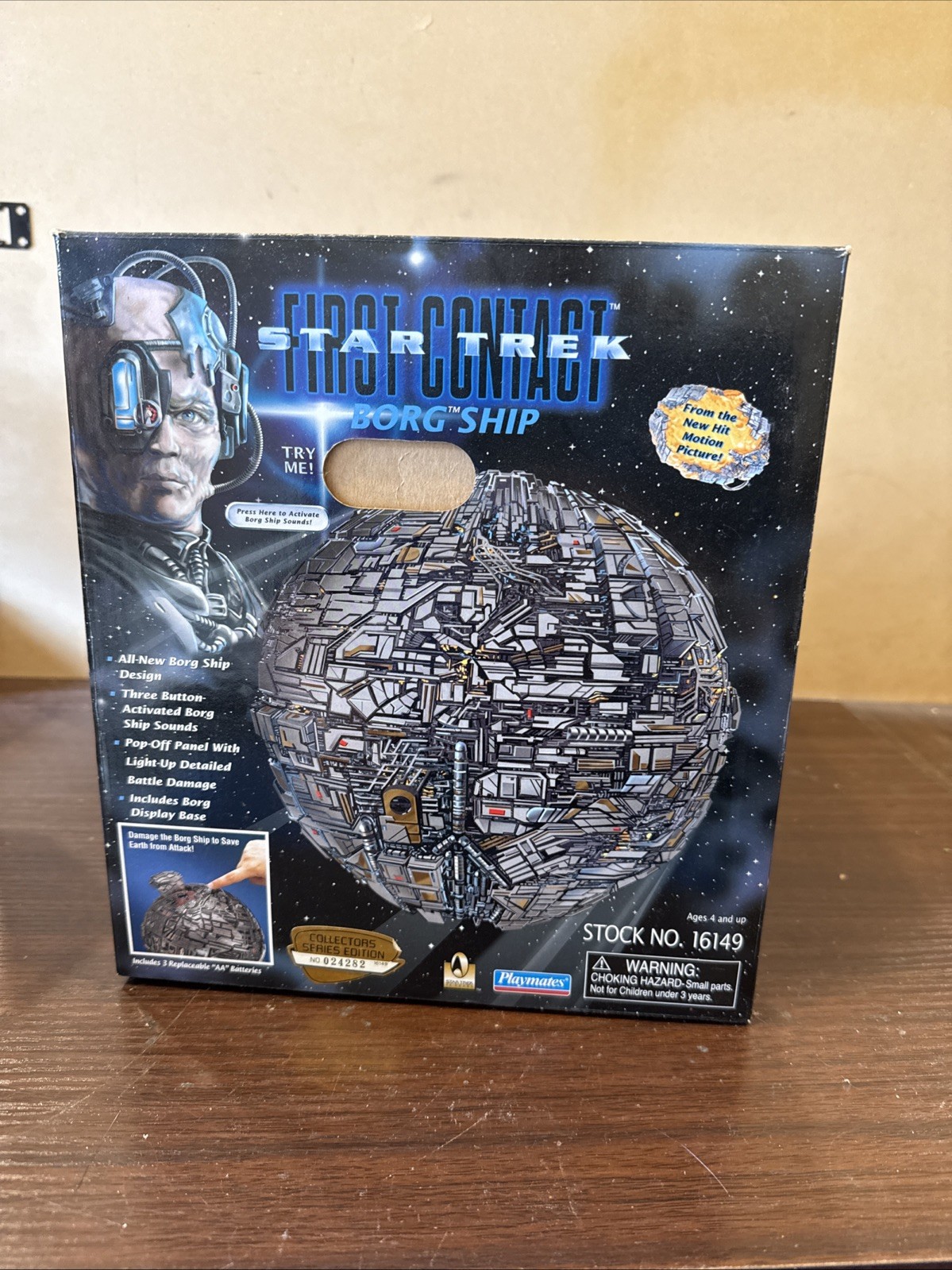 1996 Playmates Star Trek First Contact Borg Ship new In Box Vintage Sphere