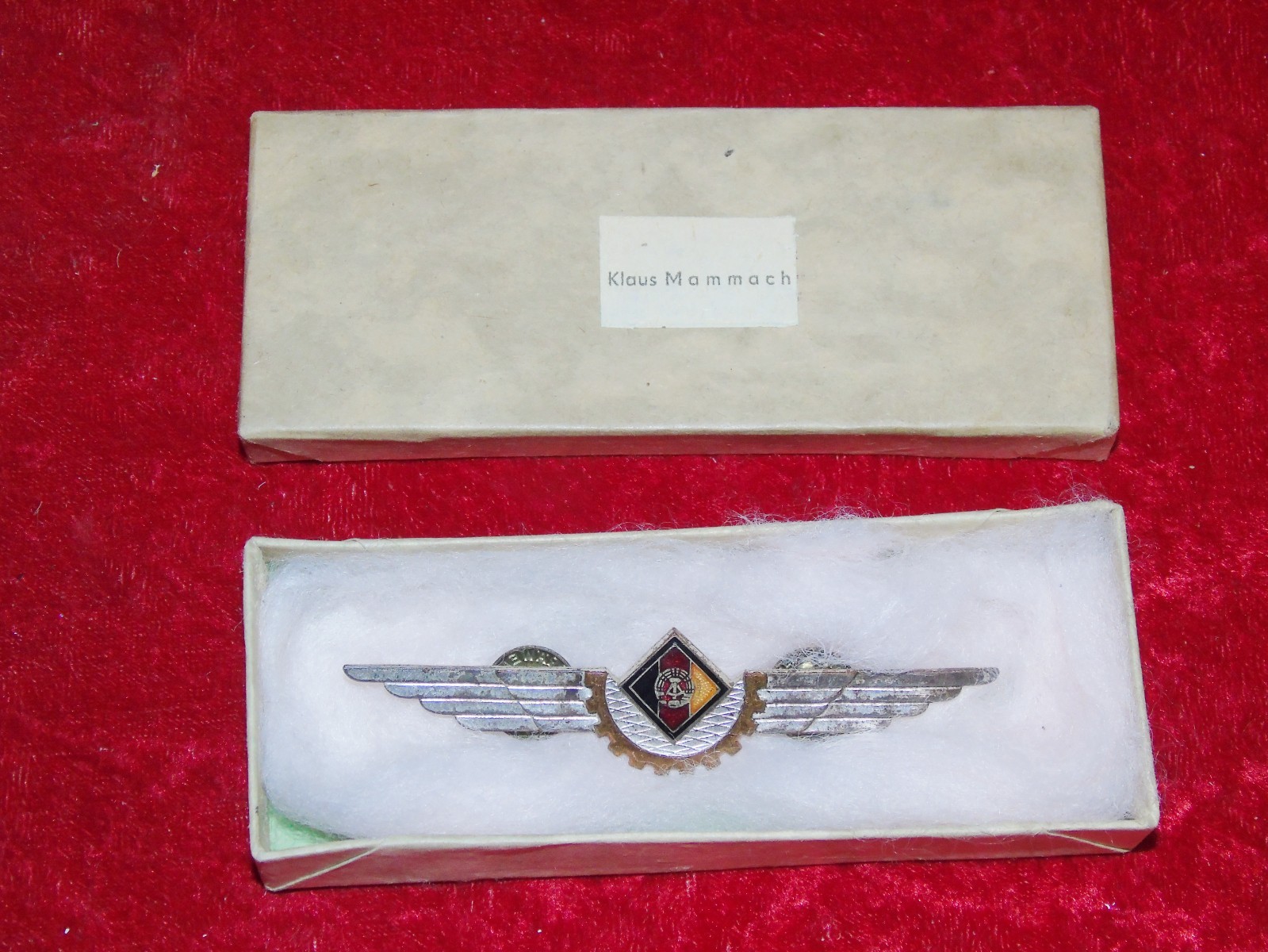 1960 official career badge aircraft technician mig qualifying clasp NVA German Democratic Republic VP KVP