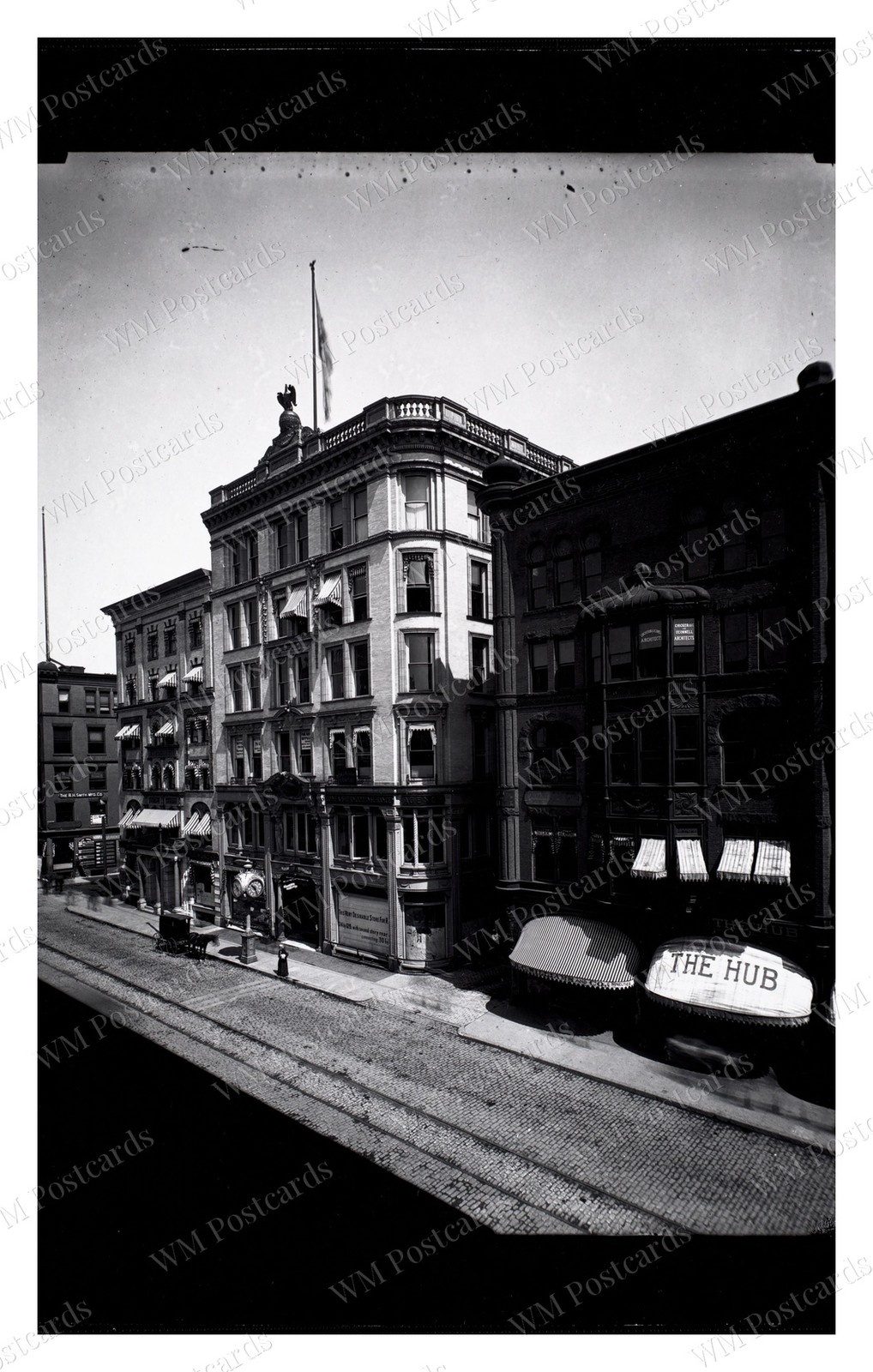 Springfield Massachusetts 1890s Main Street Office Buildings Standard Postcard Springfield Massachusetts 1890s Main Street Office Buildings Standard Postcard