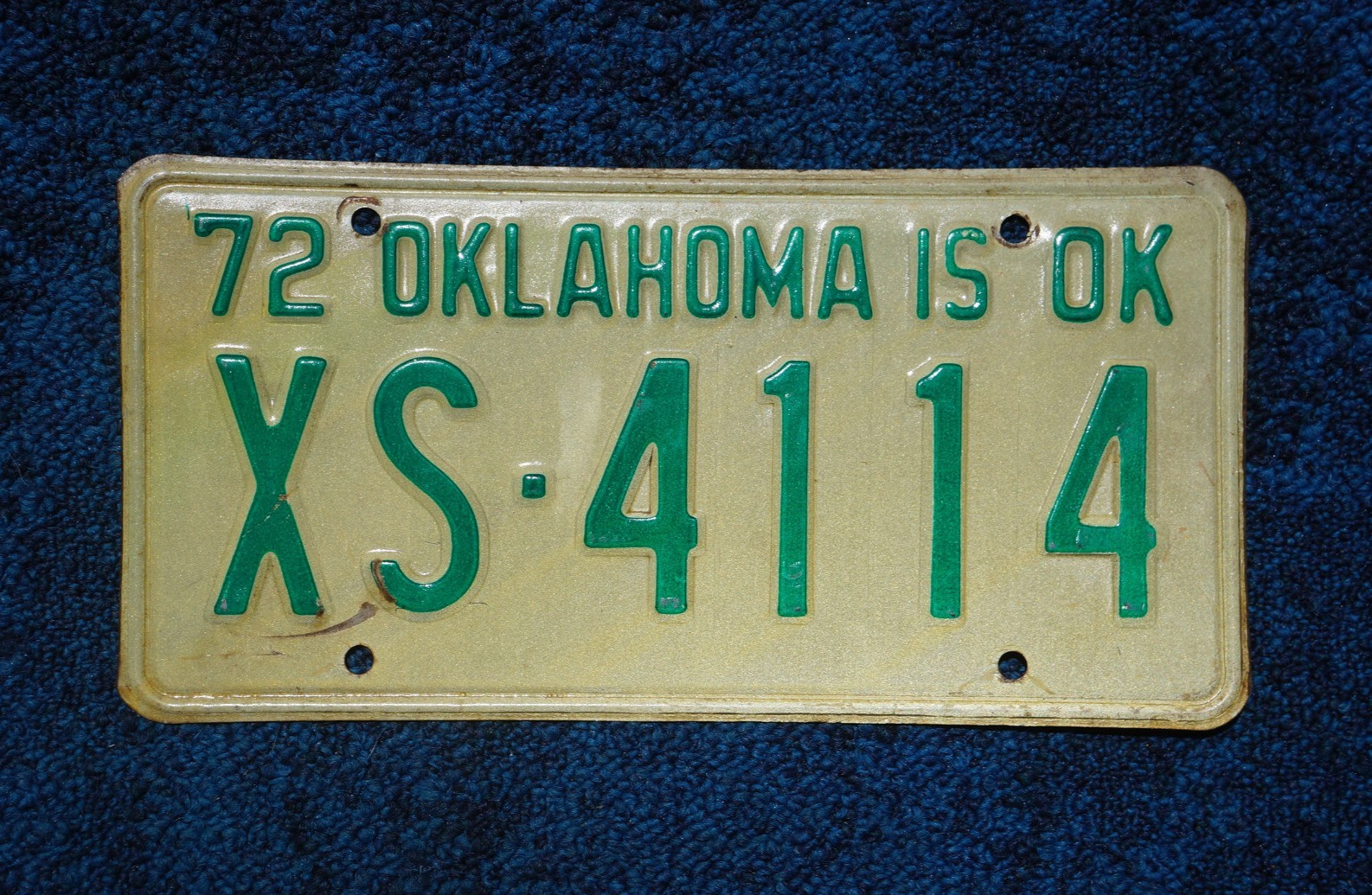 1972 Oklahoma License Plate 1972 Oklahoma License Plate